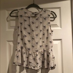H&M Divided Bow Top
